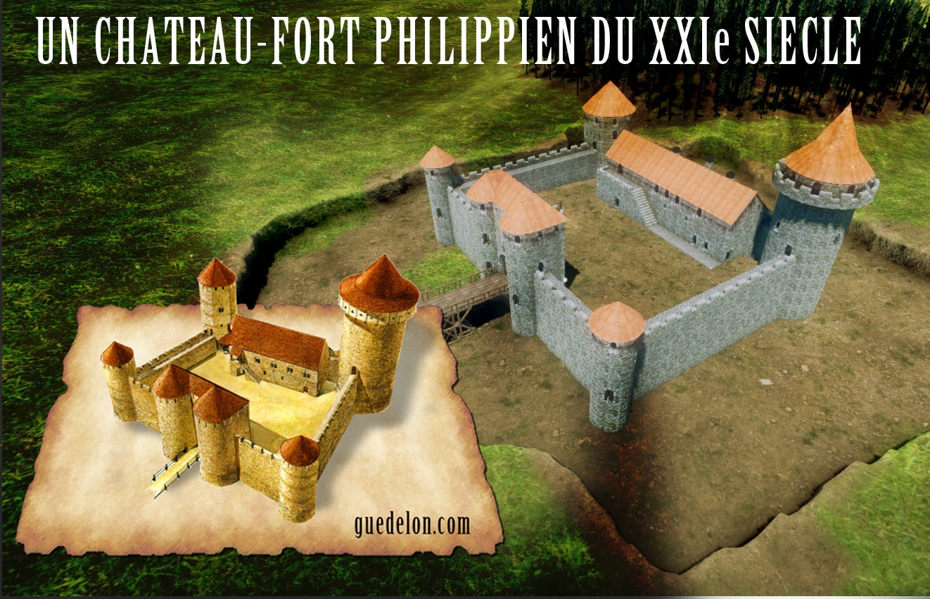 Château Godefroy de Bouillon, un jeu de construction en bois de