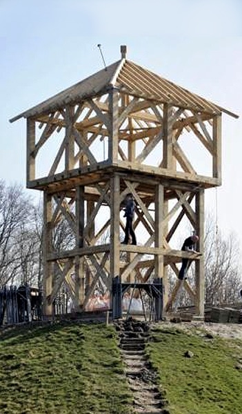 Château fort médiéval en bois