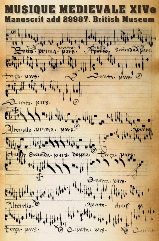 Add 29987 : un manuscrit de musiques anciennes et médiévales du XIVe