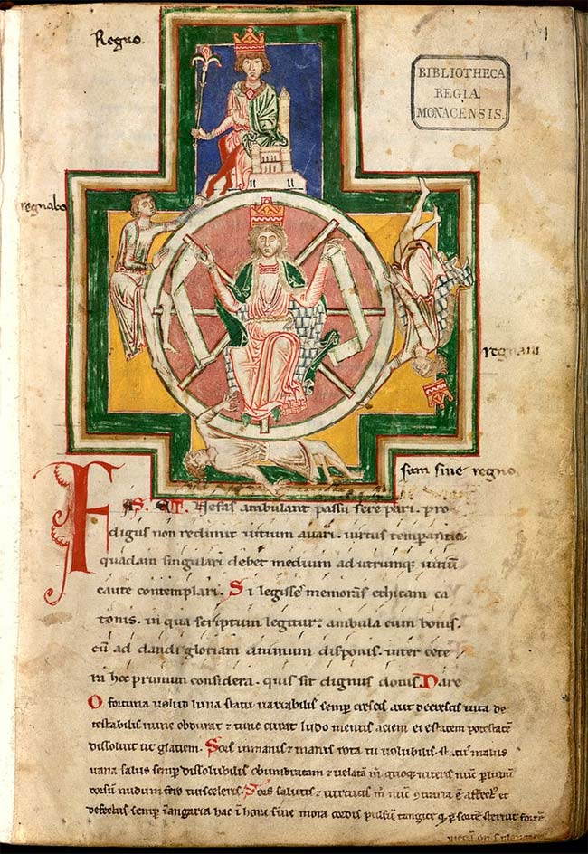 poesie medievale morale manuscrit carmina burana roue de la fortune 