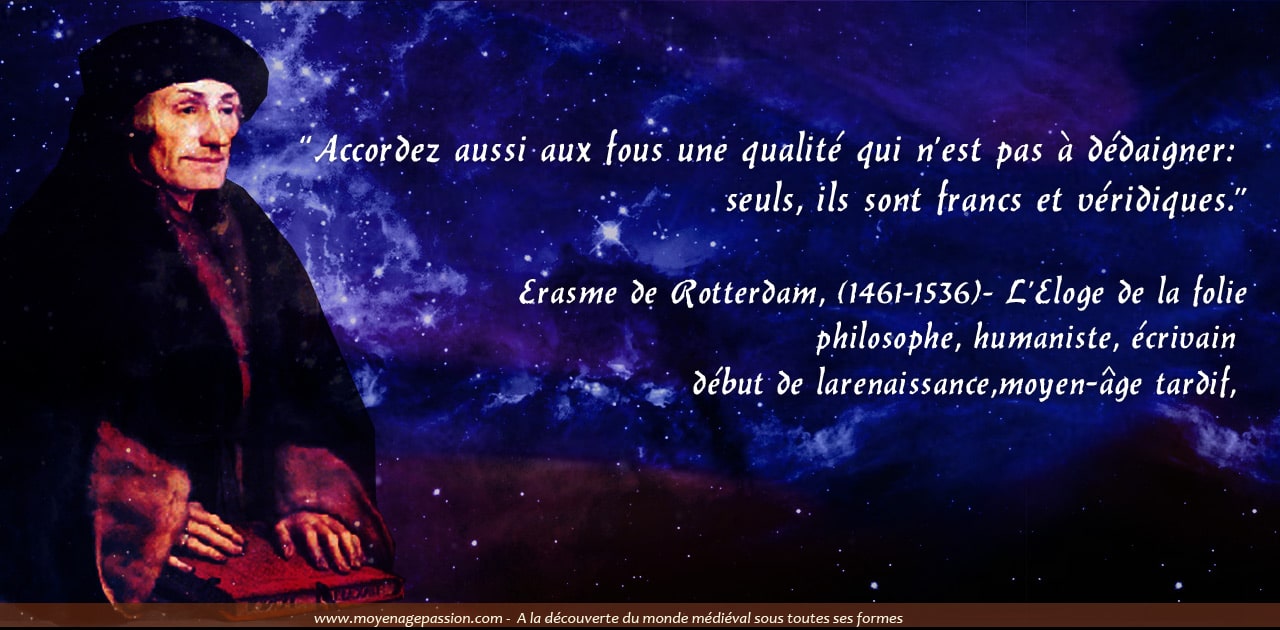 La Verite Le Fou Et Le Sage Par Le Philosophe Erasme Moyen Age Passion