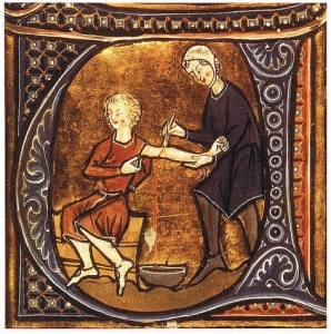 medecine_medievale_enluminures_saignee_ecole_salerne_flos_medicinae_moyen-age_central