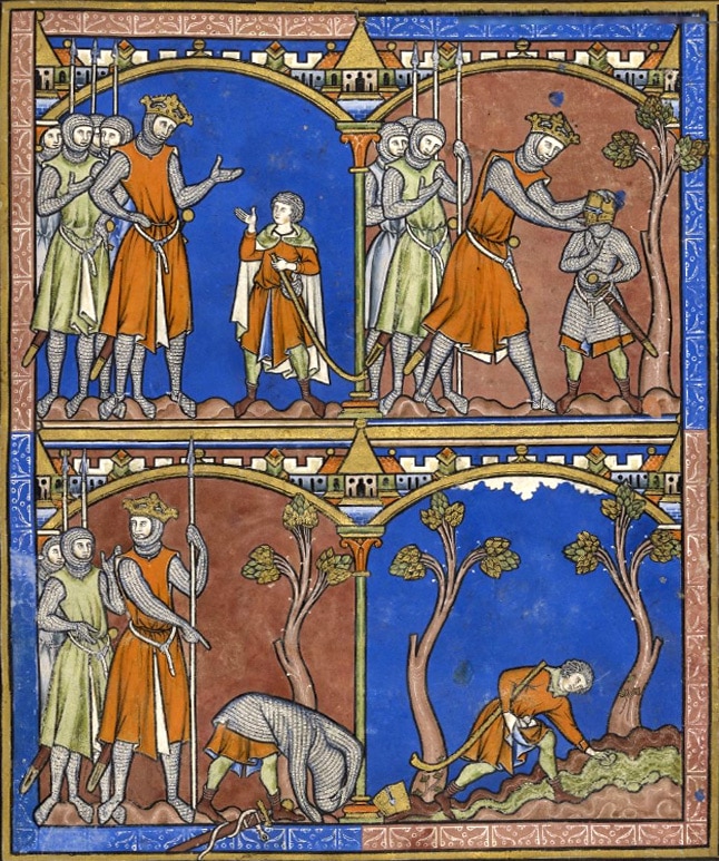 enluminure_moyen-age_bible_de_morgan_david_goliath_histoire_passion_medievale_portail_divertissement_information_moyenagepassion