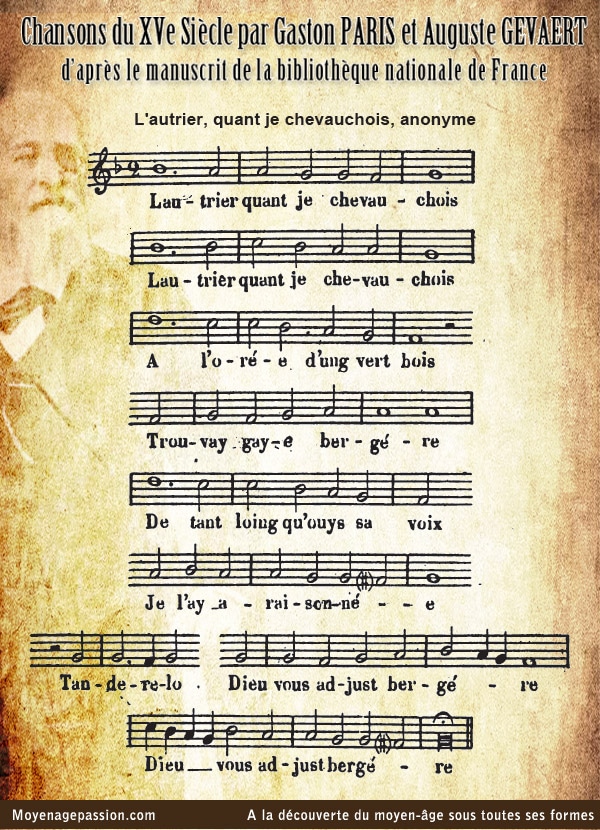 musique_chanson_ancienne_medievale_XVe_Gaston_Paris_lautrier_chevauchois_pastourelle_moyen-age_tardif