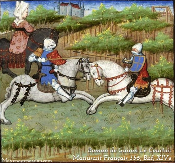 enluminure_chevalerie_ballade_eustache_deschamps_bachelier_armes_chevalier_poesie_medievales_valeurs_chevaleresques_XIV