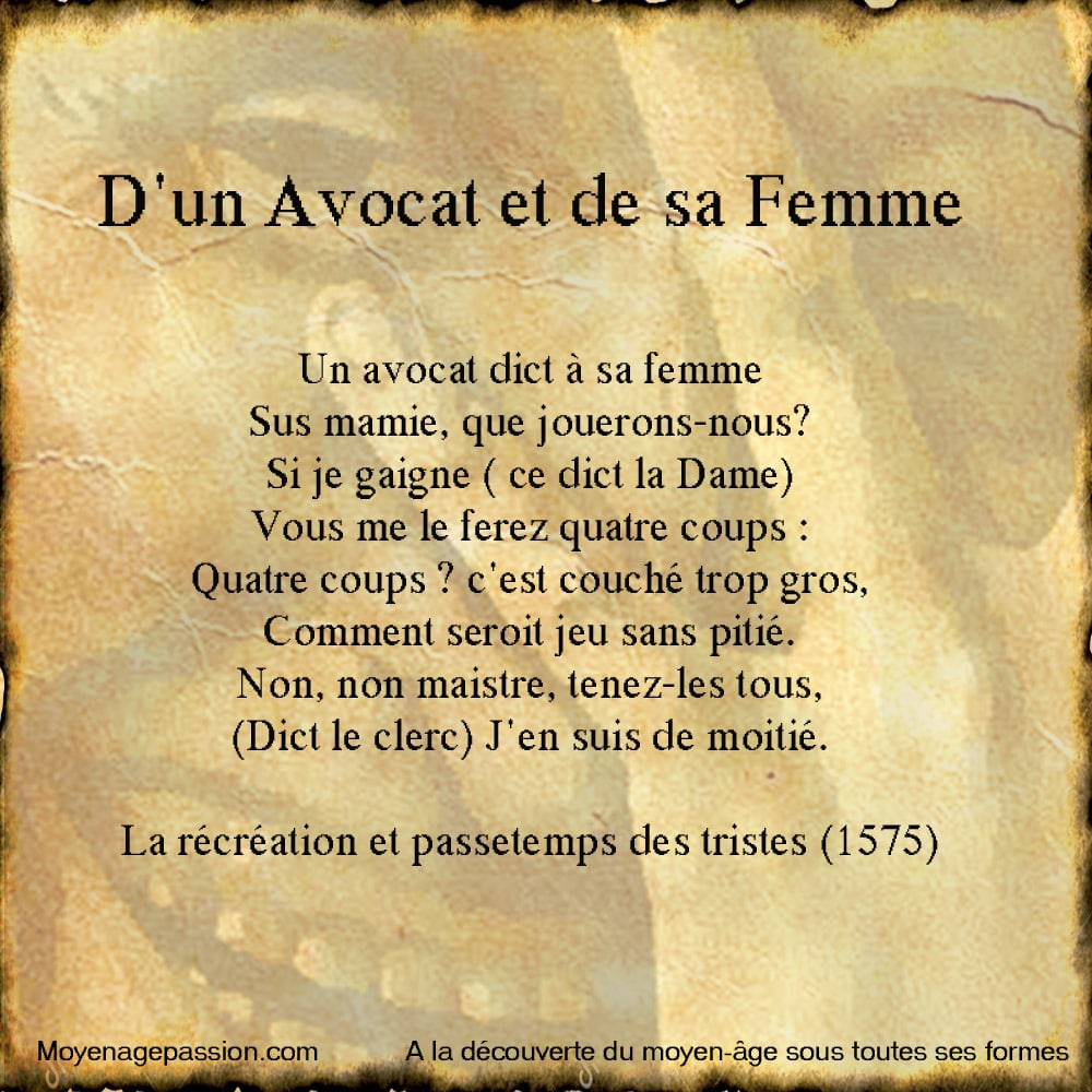 litterature_poesie_ancienne_medievale_ecole_marotique_fin_moyen_age_debut_renaissance_passetemps_recreation_triste_ouvrage_ancien_XVIe_gauloiserie_grivoiserie
