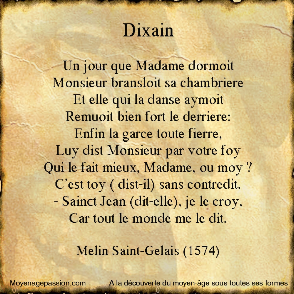 Melin_Saint_Gelais_Gelays_humour_francais_poesie_satirique_gauloiserie_debut_renaissance_moyen-age_tardif_dizain_grivoiserie
