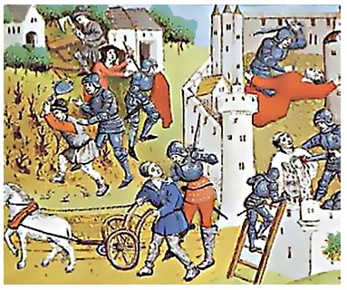 exaction_routiers_grandes_compagnies_guerre_de_cent_ans_eustache_deschamps_auteur_medieval