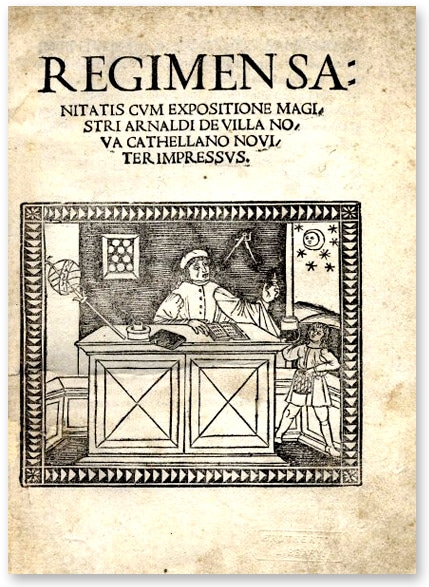 arnaud_villeneuve_villanova_medecine_medievale_salerne_regime_sanitatis_salernitanum_commente_XIIIe_moyen-age_central