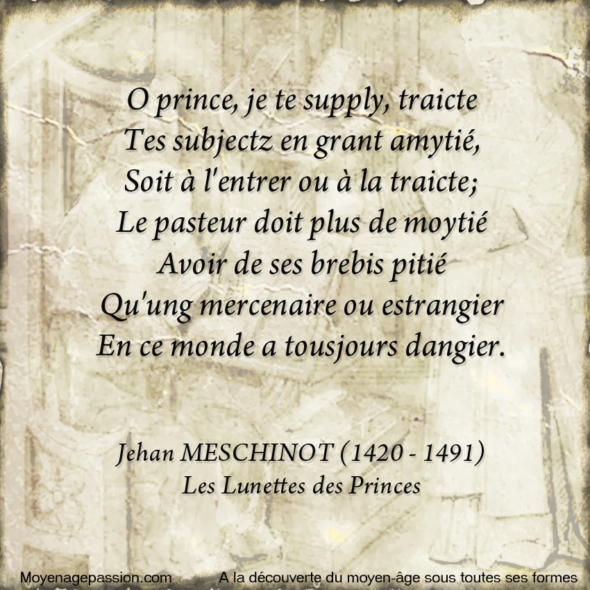 poesie_medievale_politique_satirique_jean_meschinot_poete_breton_moyen-age_tardif_lunettes_princes_pouvoir