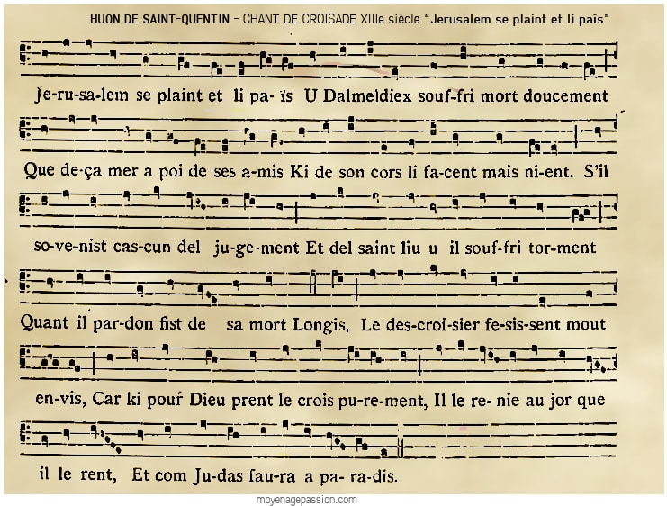 musique_poesie_chanson_trouvere_huon_saint_quentin_jerusalem_se_plaint_moyen-age