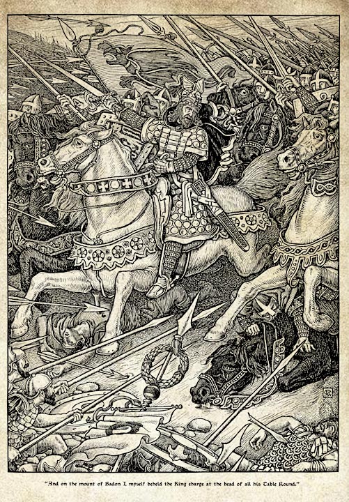 legendes_arthuriennes_roi_arthur_la_charge_du_mont_badon_haut_moyen-age