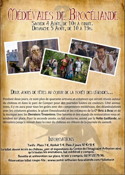 medievales_marche_animations_foret_broceliande_chateau_comper_morbihan_bretagne