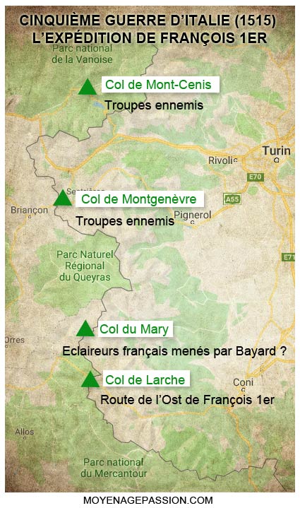 françois-1er_guerres-d-italie_1515_carte_route-alpine