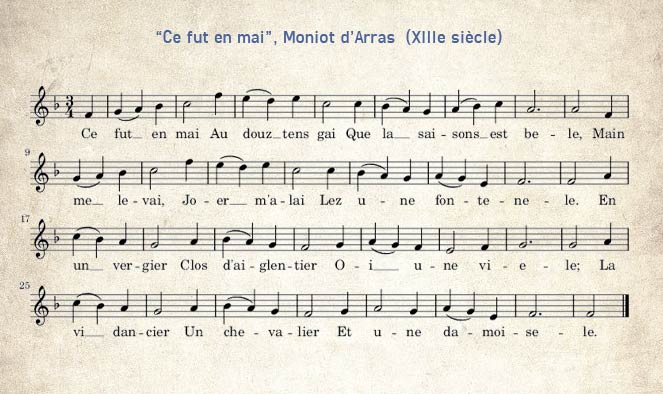 partition-musique-chanson-medievale-moniot-d-arras-trouvere-moyen-age-XIIIe-siecle