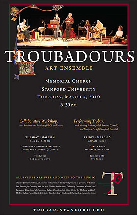 Un Concert médiéval du Troubadours Art Ensemble (Affiche)