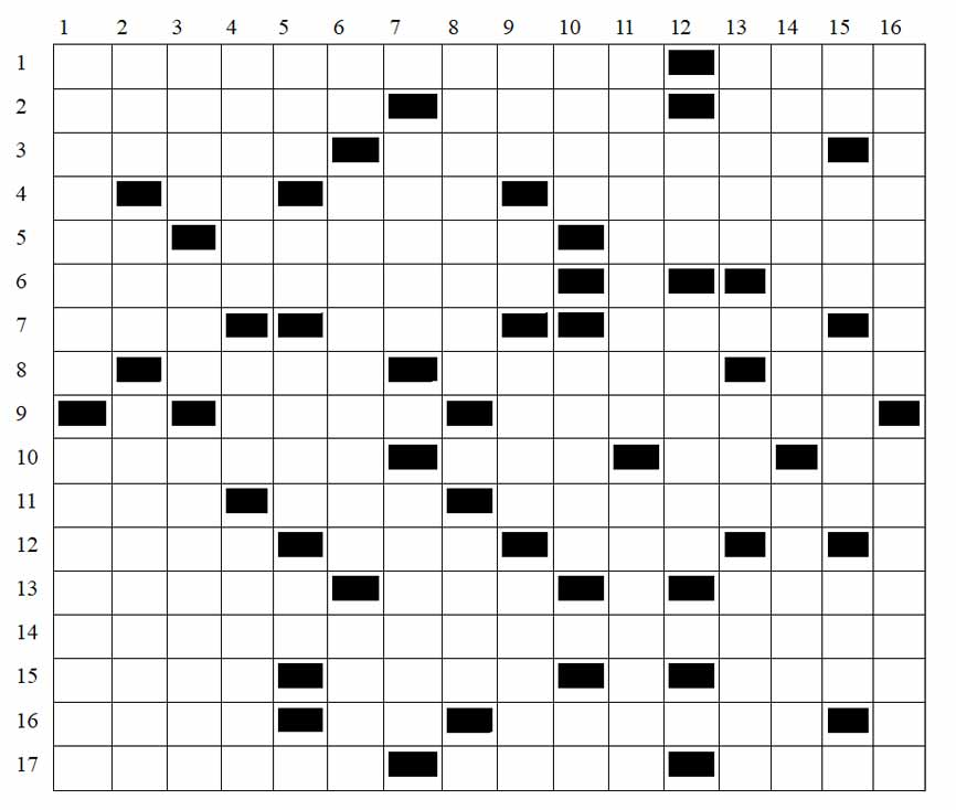 grille de mots croisés médiévale