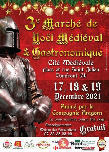 Affiche du Marché médiéval de Domfront en Poiraie