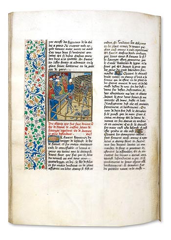 Manuscrit médiéval présentant le dernier duel de Jean IV de Carrouges et Jacques le gris 