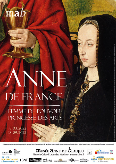 Affiche officielle de l'exposition sur Anne de Bretagne 2022
