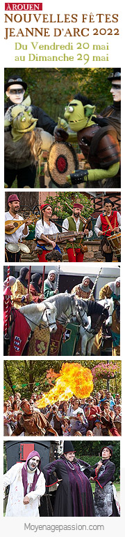 Compagnies médiévales et animations aux fêtes Johanniques normandes de Rouen