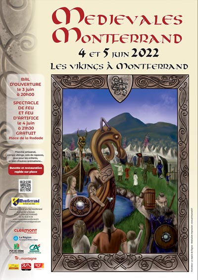 Affiche des Medievales de Montferrand 2022  