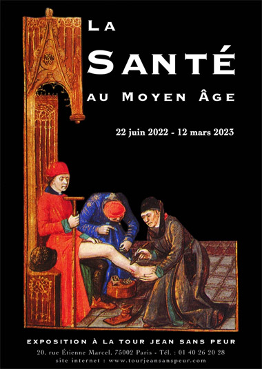 Affiche d'une exposition sur la Santé et la médecine au Moyen Âge