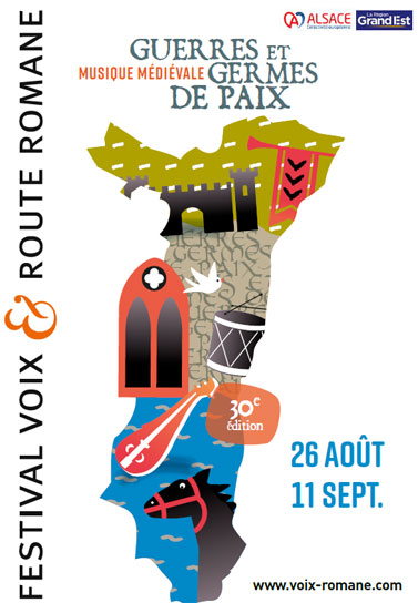 Agenda médiéval : Festival Voix et Route Romane (affiche 2022)