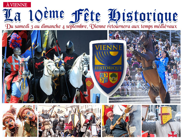 Fête historique et compagnies médiévales à Vienne en Auvergne-Rhône-Alpes