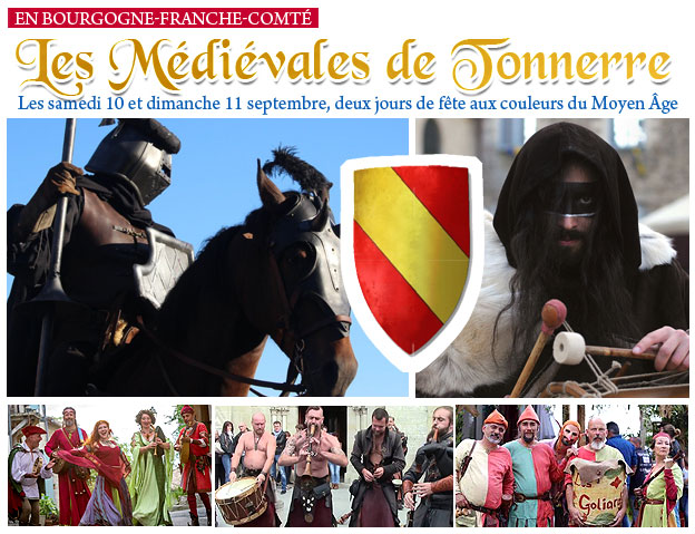 Troupes et animations présentes à cette fête médiévale de Tonnerre