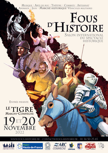 Salon du spectacle historique 2022 - France, animations et marché de l'histoire (affiche)