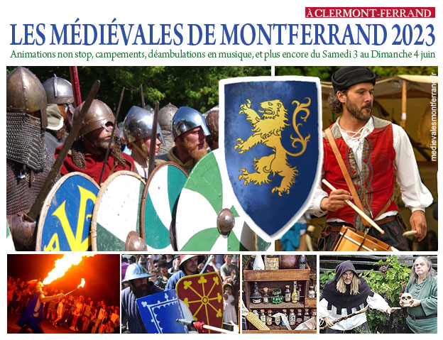 Compagnies médiévales et animations au 27eme médiévales de Clermont-Ferrand
