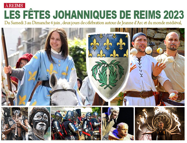 Animations médiévales et évocations historiques aux Fêtes johanniques de Reims