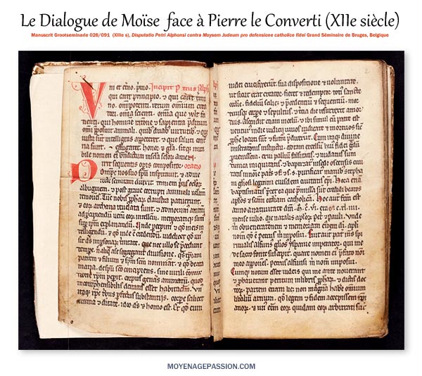 Le dialogue contre les juifs de Pierre Alphonse dans le Ms. Grootseminarie 026/091, manuscrit médiéval du XIIIe siècle. 