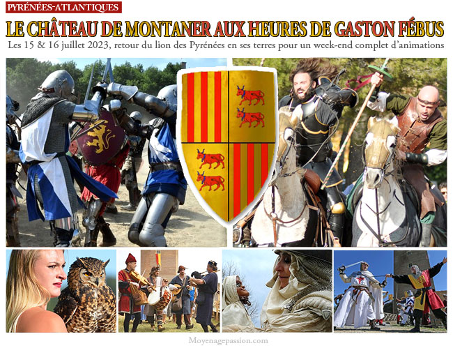 Animations et compagnies de reconstituteurs aux Médiévales du château de Montaner 2023