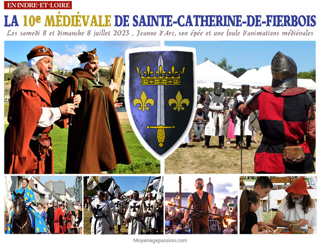 Compagnies médiévales et troupes invitées aux animations médiévales de Sainte-Catherine-de-Fierbois