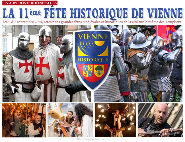 Compagnies médiévales et animations à la 11eme fête historique de Vienne