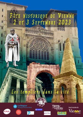 Animations médiévales Fête historique de Vienne 2023, affiche