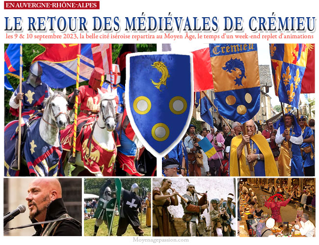 Compagnies médiévales et troupes invitées aux Médiévales de Crémieu 2023