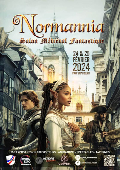 Salon médiéval fantastique Normannia Affiche 2024 
