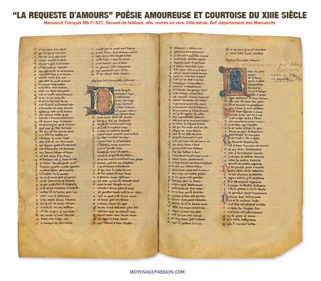 La requête d'amour, d'un auteur anonyme dans le Ms Français 937 de la BnF