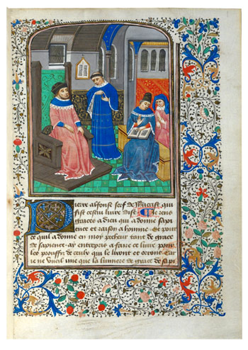 L'enluminure de Petrus Alfonsi, Pierre Alphonse dans le manuscrit médiéval 11043-11044 du KBR de Bruxelles.