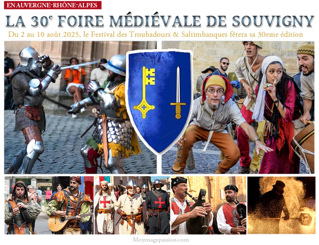 Animations médiévales et concerts de troubadours à la Foire Médiévale de Souvigny 2025