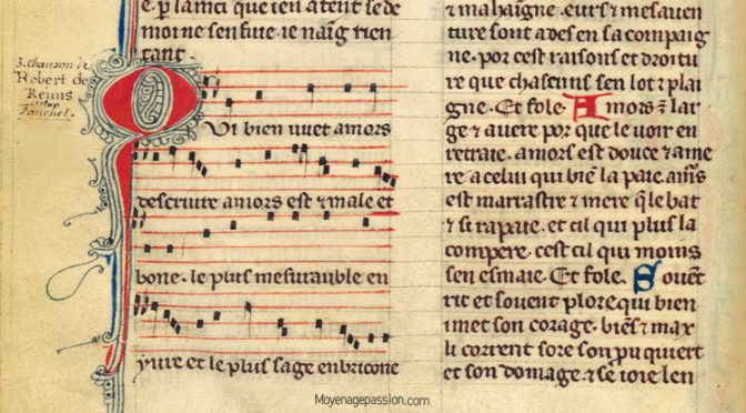 l’Amour à double-tranchant du trouvère Robert de Reims
