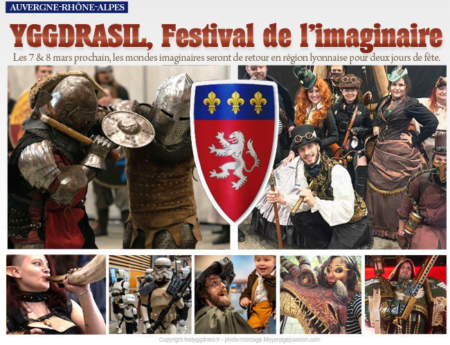 Festival Yggdrasil 2026, animations médiévales, cosplay et univers imaginaires, photo de compagnies invitées.