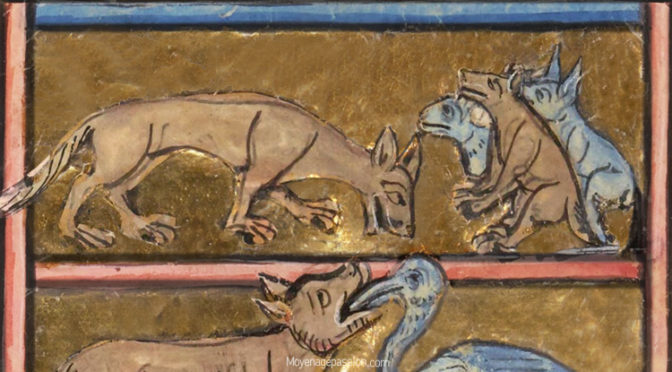 Fable, Marie de France : retouche d&rsquo;une enluminure