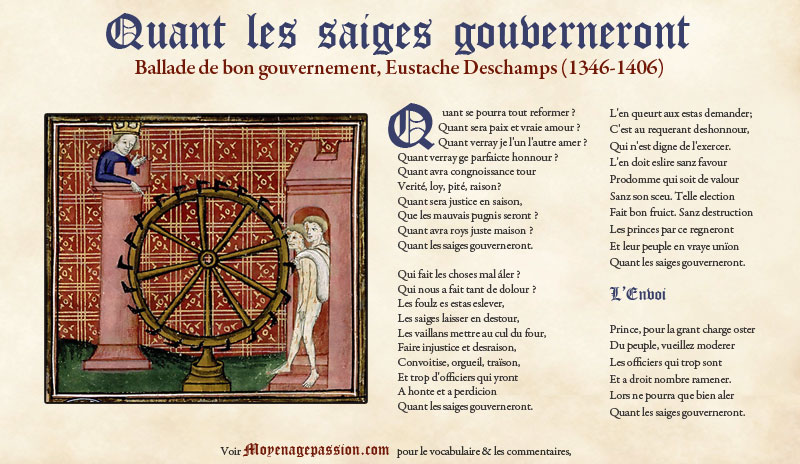 Quand les sages gouverneront, illustration avec enluminure sur le sort réservés aux corrompus en enfer, Manuscrit 1130
Paris, Bibliothèque Sainte-Geneviève.